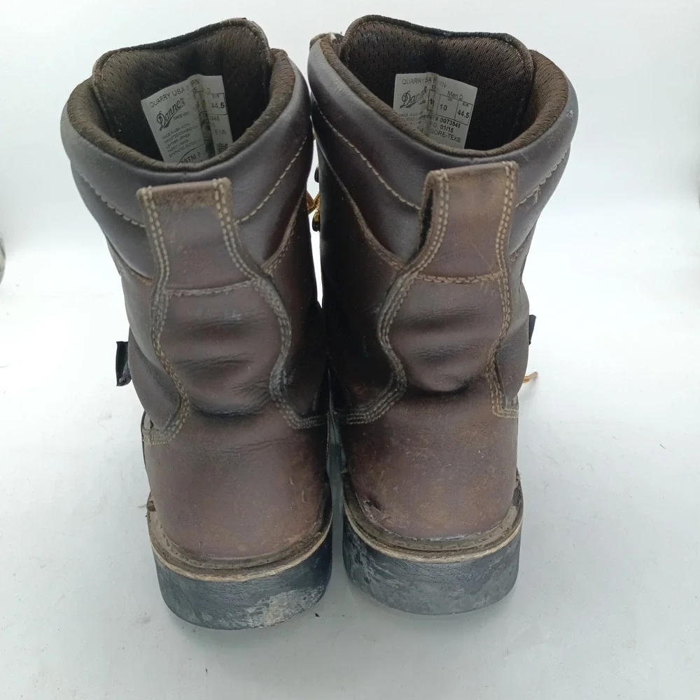Danner Quarry USA 8 Brown Leather GORE-TEX Work Boots 17305 Mens 10.5 D s15